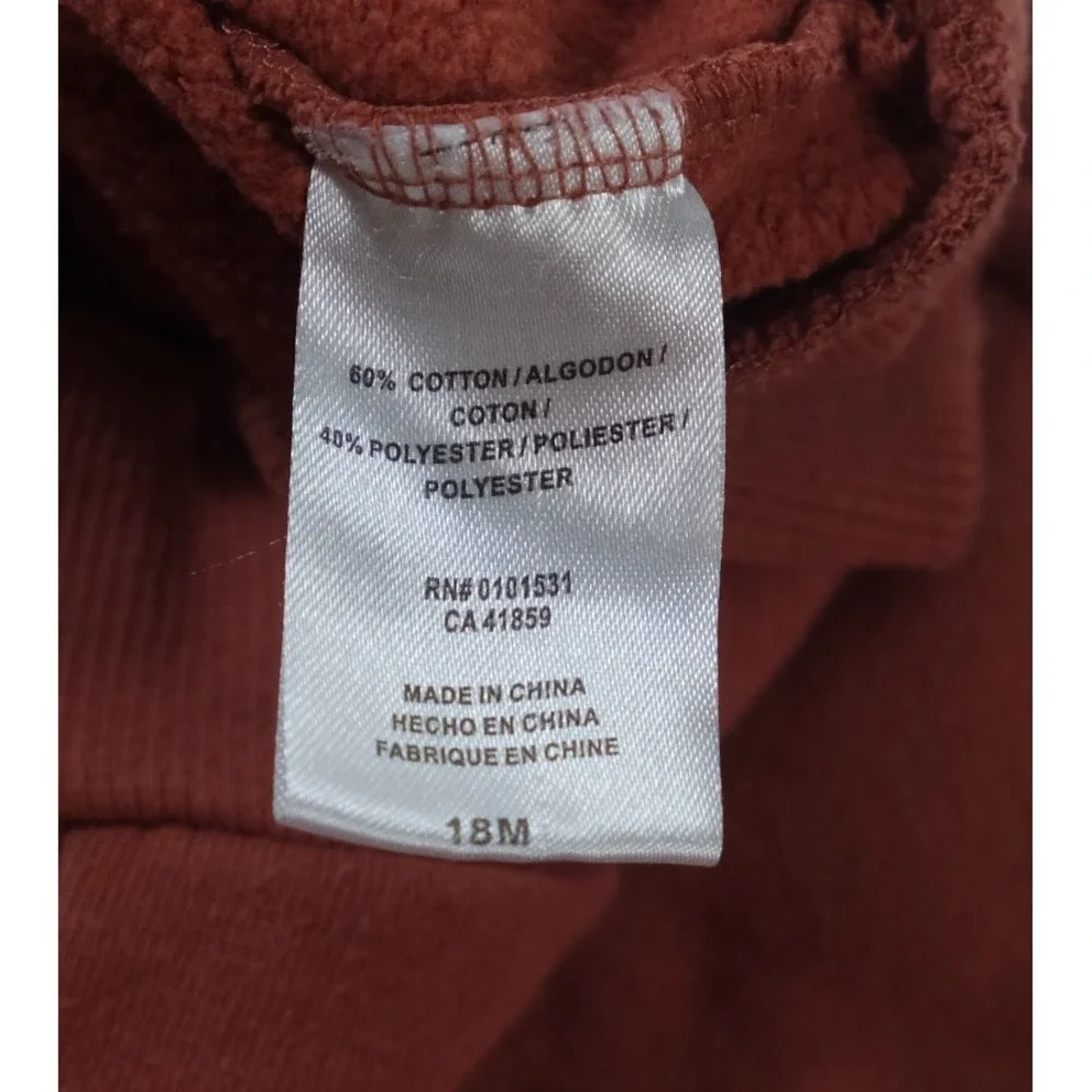 Disney Sweatshirt Kids 18M Rust Mickey‎ Mouse Crewneck Graphic Pullover
